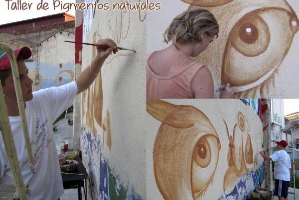 taller de pintura mural pigmentos