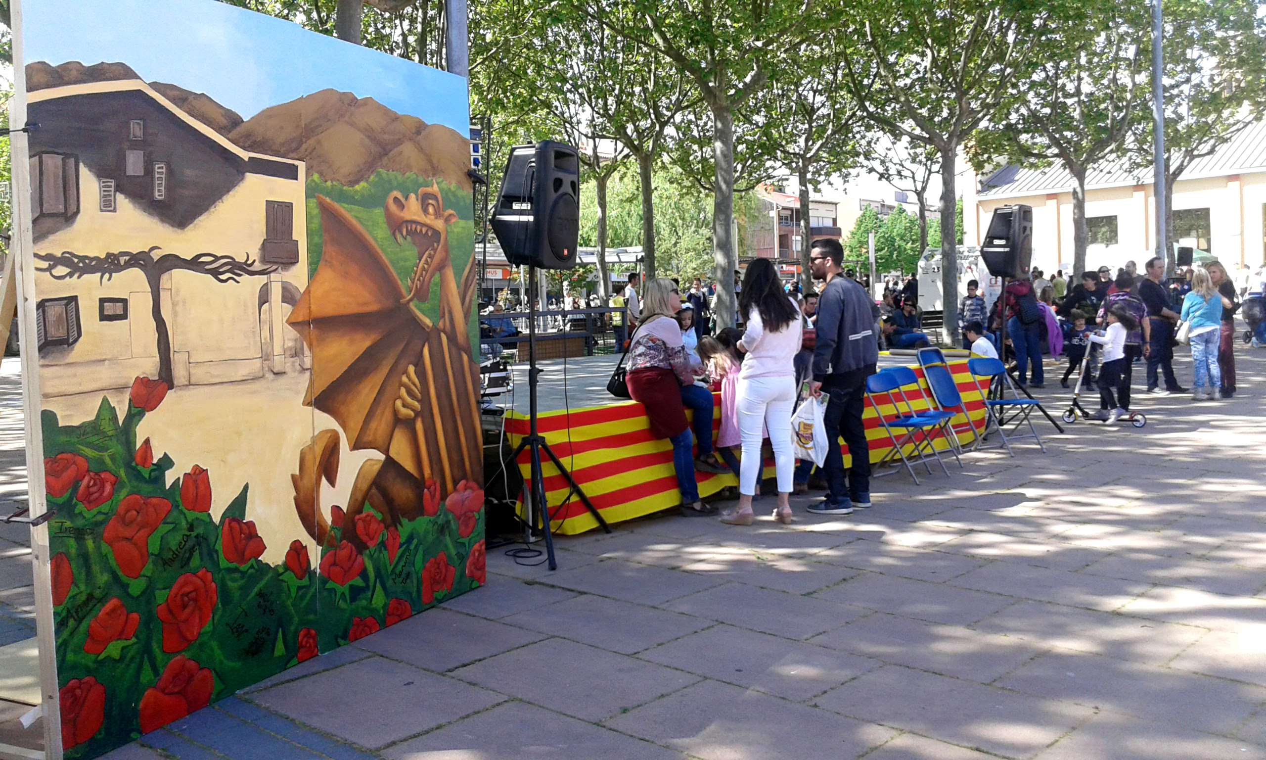 Pintura Mural para Sant Jordi