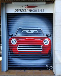 Graffiti en Persianas de Coches