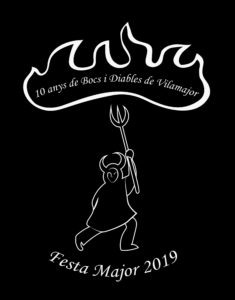 Diseño de la camiseta de la Festa Major de Sant Antoni de Vilamajor, 2019.