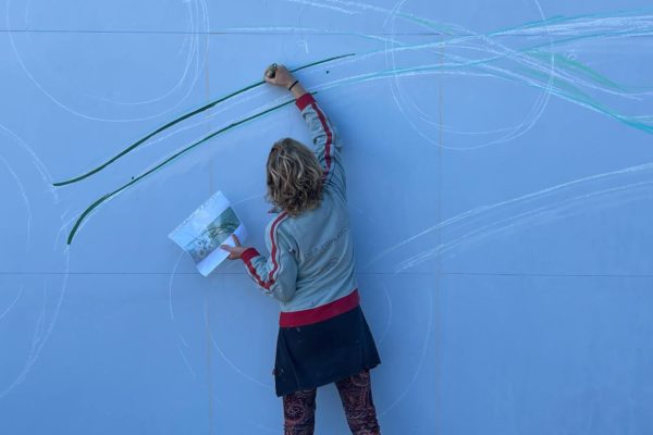 Pintura Mural en el Cementerio de Sant Antoni de Vilamajor