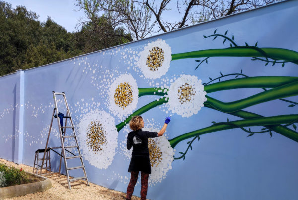 Pintura Mural en el Cementerio de Sant Antoni de Vilamajor