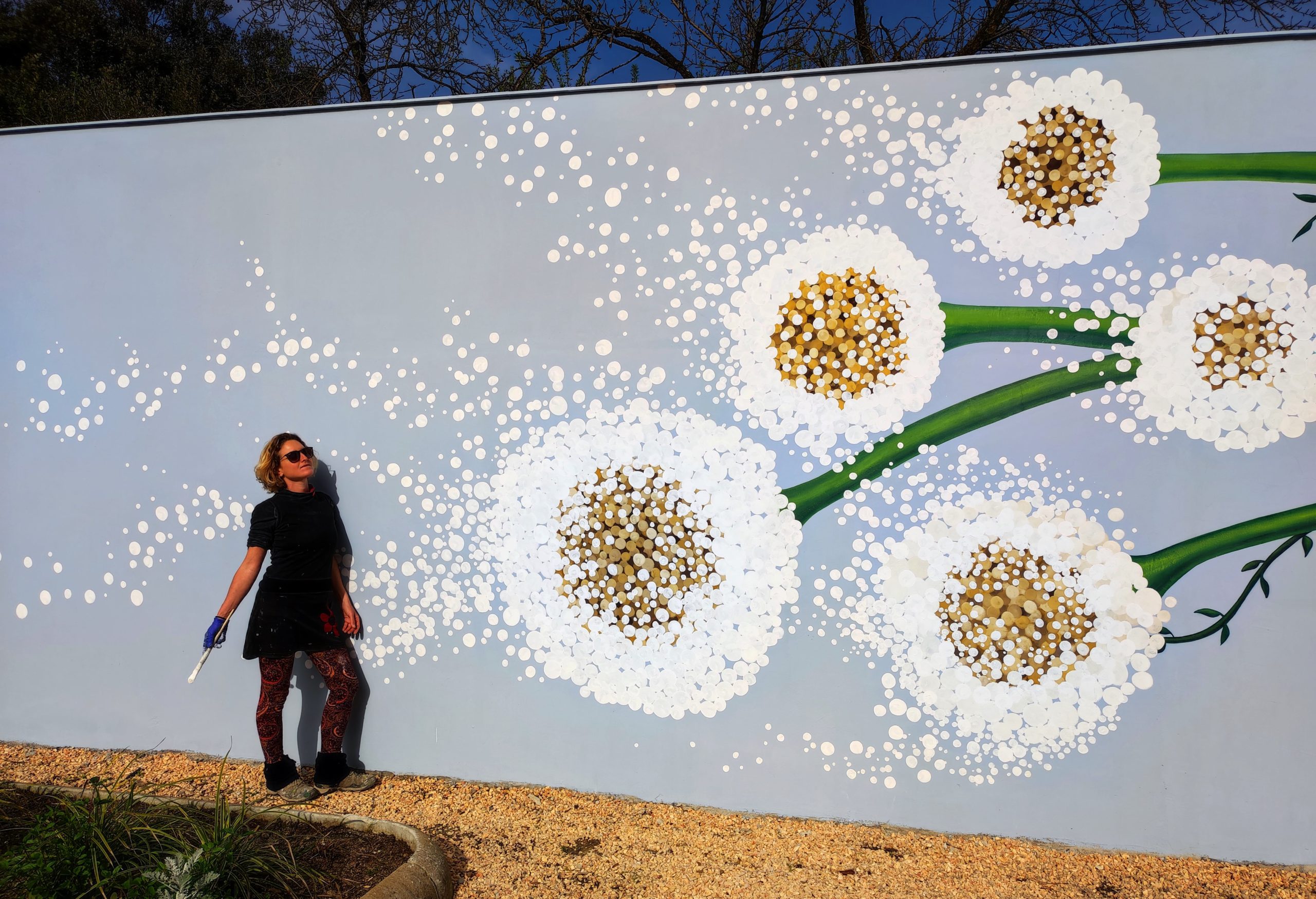 Pintura Mural en el Cementerio de Sant Antoni de Vilamajor