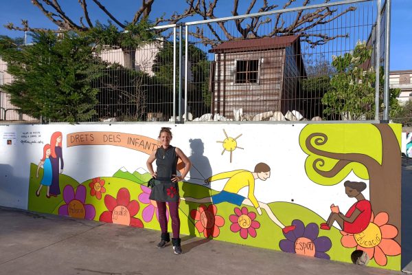 Pintura Mural pels Drets dels Infants