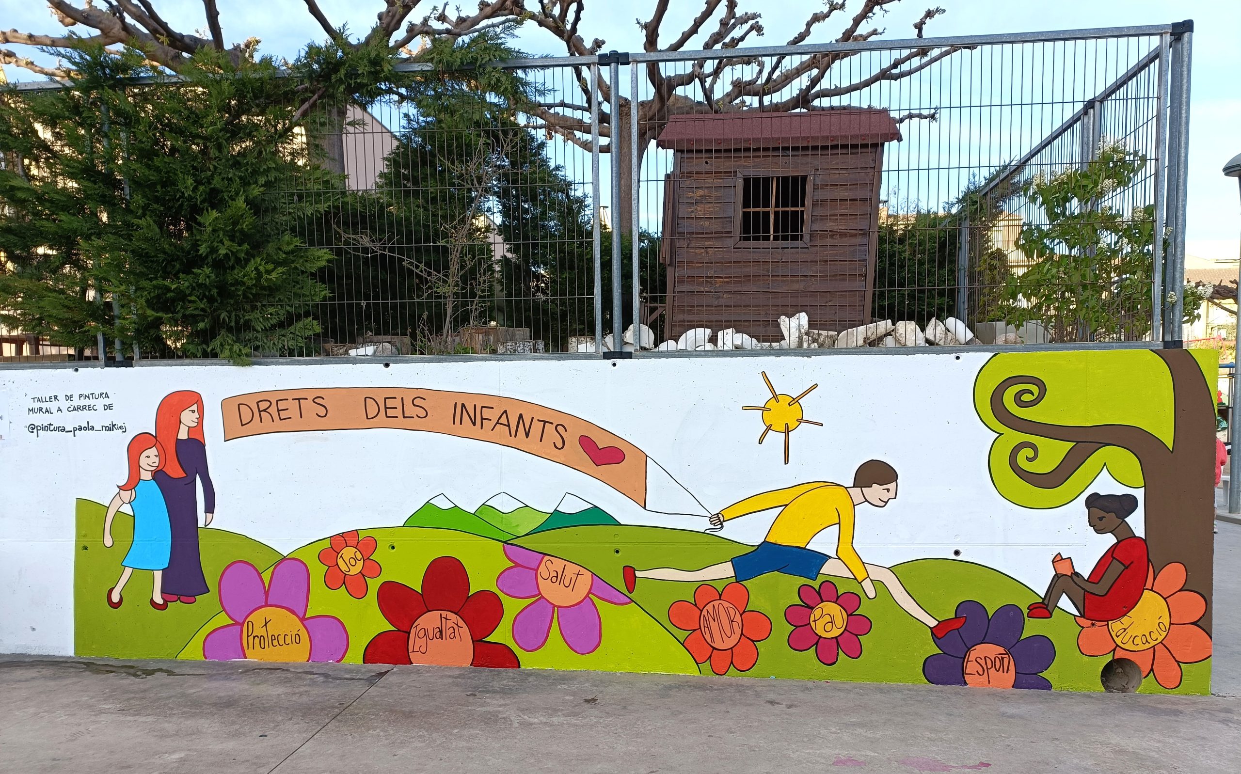 Taller de Pintura Mural pels Drets dels Infants