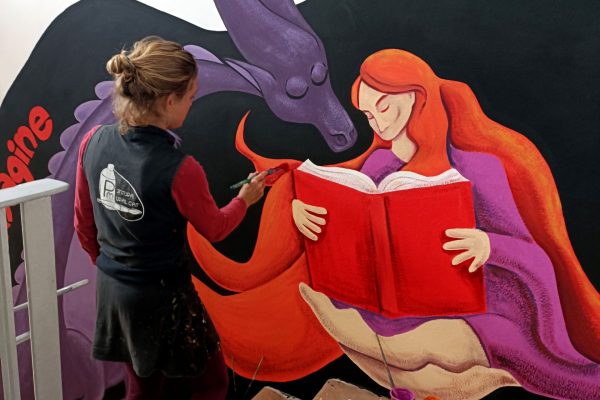 Pintura Mural de Sant Jordi feminista