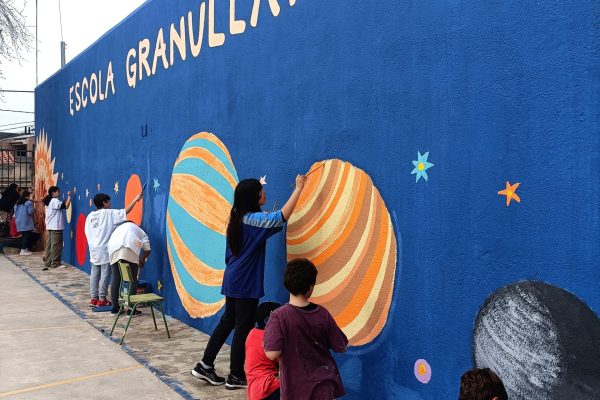 Taller de Pintura Mural de Planetes a l' Escola Granullarius