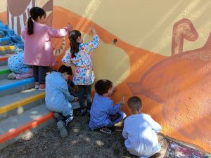 Taller de Pintura Mural de la Sabana a l'Escola Granullarius